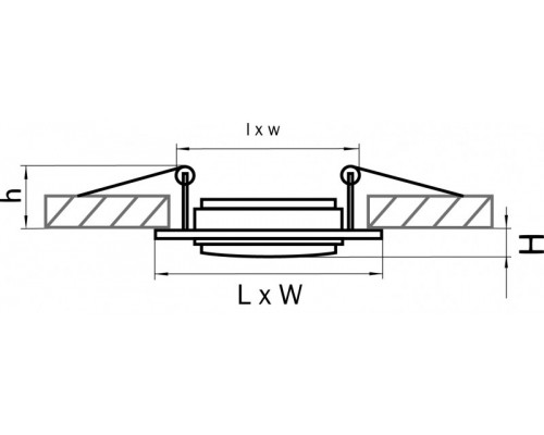 Оформить заказ Встраиваемый светильник Lightstar 011601| VIVID-LIGHT.RU