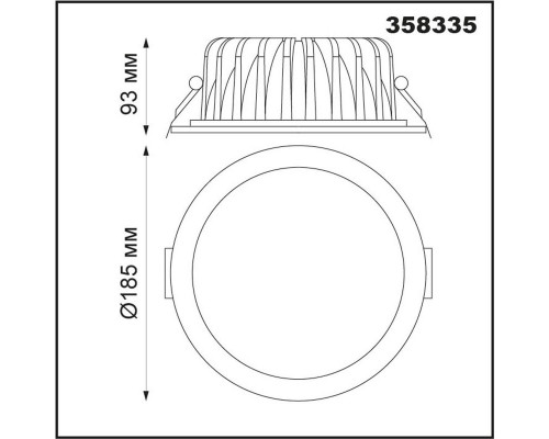 Оформить заказ Встраиваемый светильник Novotech 358335| VIVID-LIGHT.RU
