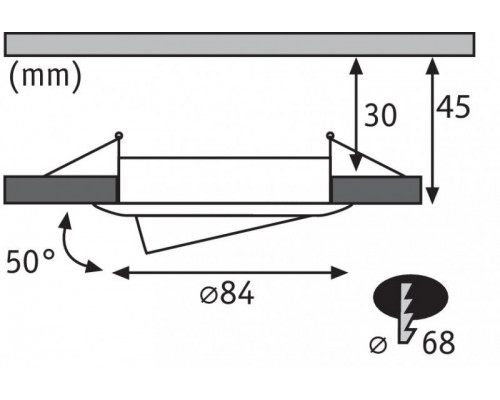 Сделать заказ Встраиваемый светильник Paulmann 92958| VIVID-LIGHT.RU