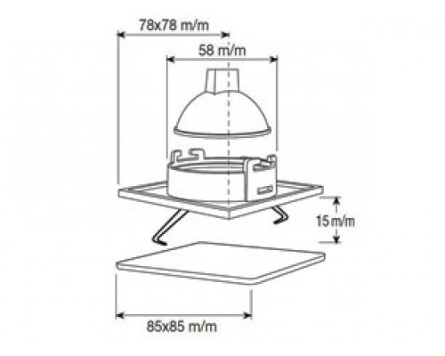 Оформить заказ Встраиваемый светильник Gumarcris 1376CR| VIVID-LIGHT.RU