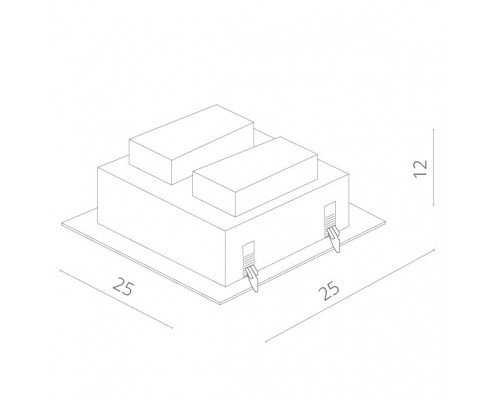 Купить Встраиваемый светильник ARTE Lamp A5930PL-4SI| VIVID-LIGHT.RU