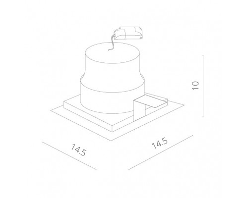 Заказать Встраиваемый светильник ARTE Lamp A7018PL-1BK| VIVID-LIGHT.RU