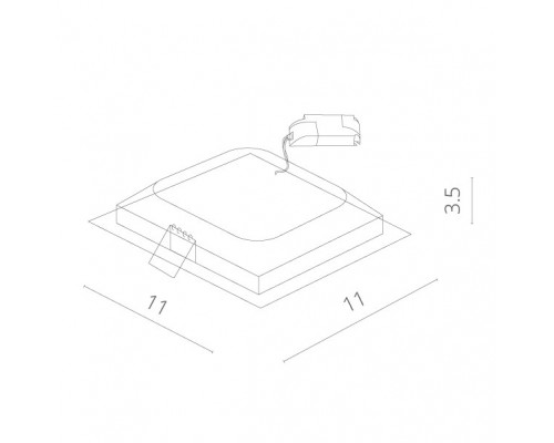 Купить Встраиваемый светильник ARTE Lamp A7408PL-1WH| VIVID-LIGHT.RU