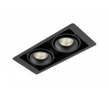 Встраиваемый светильник Donolux DL18615/02WW-SQ Shiny black/Black
