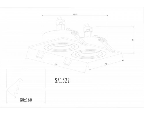 Оформить заказ Встраиваемый светильник Donolux SA1522-White shine| VIVID-LIGHT.RU