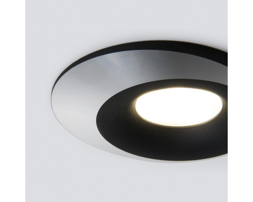 Купить Встраиваемый светильник Elektrostandard 124 MR16 черный/серебро| VIVID-LIGHT.RU