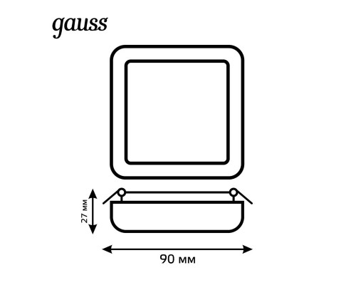 Заказать Встраиваемый светильник Gauss 968511209| VIVID-LIGHT.RU