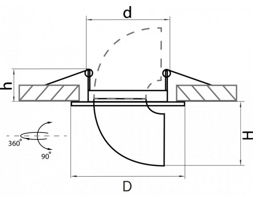 Купить Встраиваемый светильник Lightstar 011060| VIVID-LIGHT.RU
