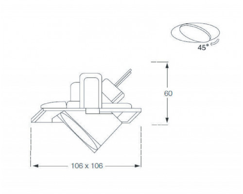 Заказать Встраиваемый светильник Donolux SA1601RAL9003| VIVID-LIGHT.RU