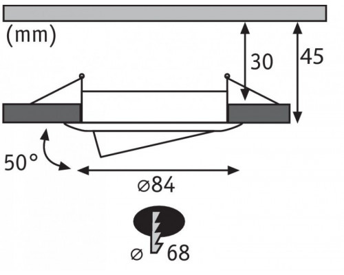 Купить Встраиваемый светильник Paulmann 92961| VIVID-LIGHT.RU