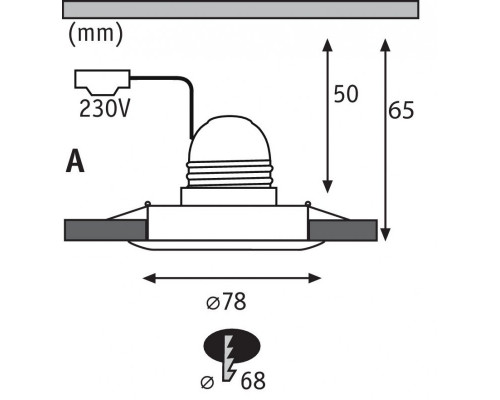 Заказать Встраиваемый светильник Paulmann 93667| VIVID-LIGHT.RU