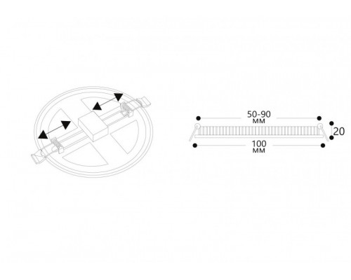 Купить Встраиваемый светильник ARTE Lamp A7971PL-1WH| VIVID-LIGHT.RU