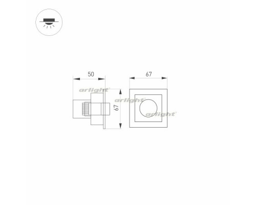 Сделать заказ Встраиваемый светильник Arlight 032220| VIVID-LIGHT.RU