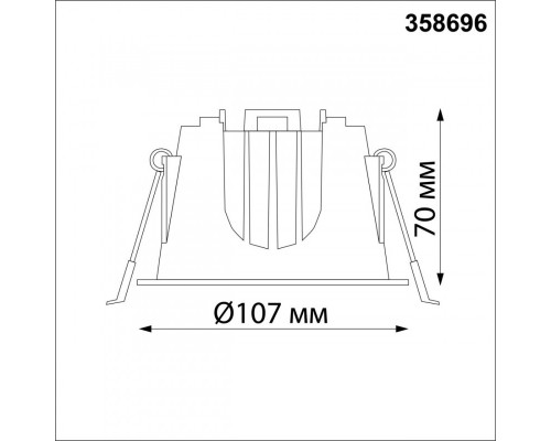 Оформить заказ Встраиваемый светильник Novotech 358696| VIVID-LIGHT.RU