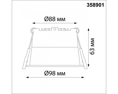 Сделать заказ Встраиваемый светильник Novotech 358901| VIVID-LIGHT.RU