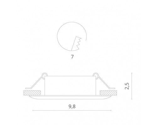 Купить Встраиваемый светильник Divinare 1765/02 PL-1| VIVID-LIGHT.RU