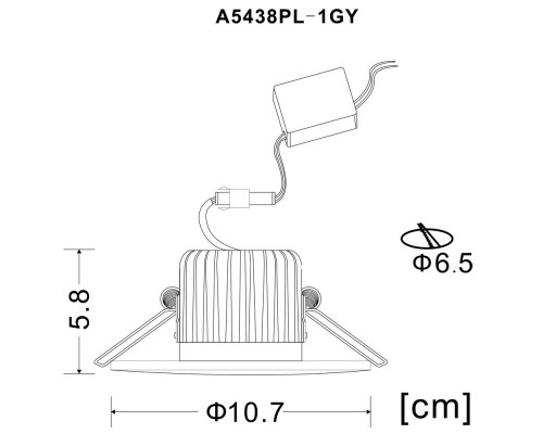 Оформить заказ Встраиваемый светильник ARTE Lamp A5438PL-1GY| VIVID-LIGHT.RU