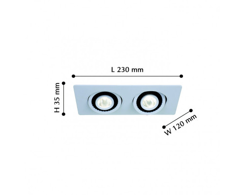 Купить Встраиваемый светильник Favourite 2417-2U| VIVID-LIGHT.RU