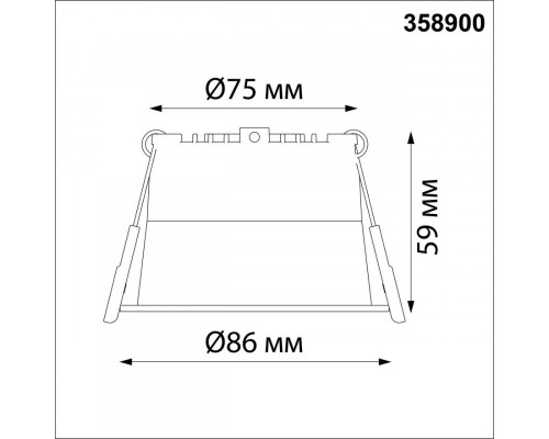 Купить Встраиваемый светильник Novotech 358900| VIVID-LIGHT.RU