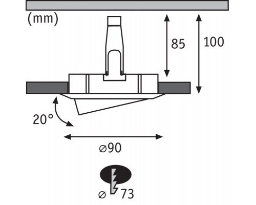 Сделать заказ Встраиваемый светильник Paulmann 93845| VIVID-LIGHT.RU