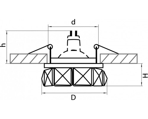 Оформить заказ Встраиваемый светильник Lightstar 032704| VIVID-LIGHT.RU