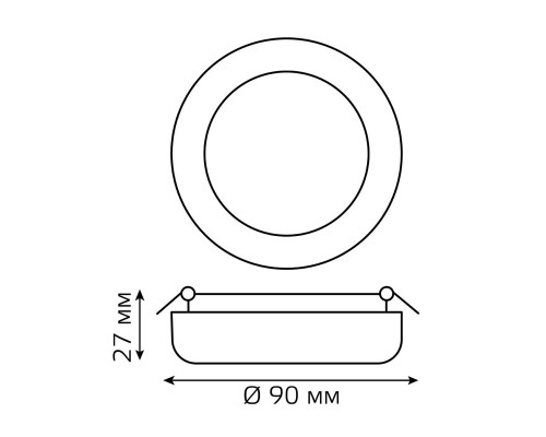 Сделать заказ Встраиваемый светильник Gauss 967511209| VIVID-LIGHT.RU