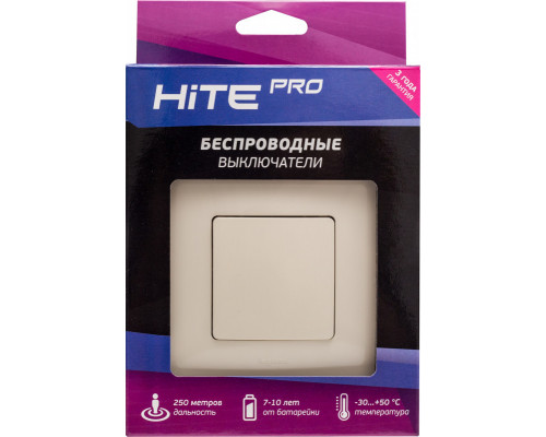 Сделать заказ Выключатель HiTE PRO HP-LE-1-ivory| VIVID-LIGHT.RU