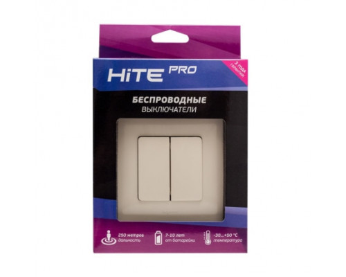 Купить Выключатель HiTE PRO HP-LE-2-white| VIVID-LIGHT.RU