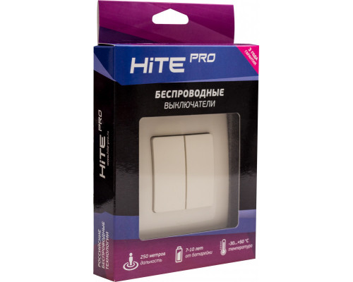 Оформить заказ Выключатель HiTE PRO HP-LE-2-ivory| VIVID-LIGHT.RU