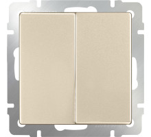 Выключатель Werkel WL11-SW-2G-2W (шампань)