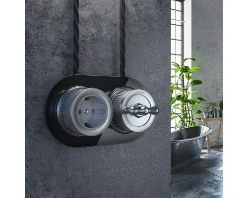 Купить Выключатель Werkel WL19-01-05 (Матовый хром)| VIVID-LIGHT.RU