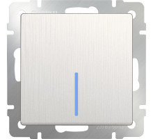 Выключатель Werkel WL13-SW-1G-2W-LED (перламутровый рифленый)