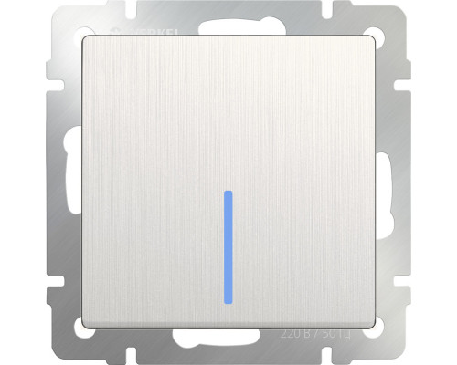 Заказать Выключатель Werkel WL13-SW-1G-2W-LED (перламутровый рифленый)| VIVID-LIGHT.RU