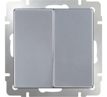 Выключатель Werkel WL06-SW-2G (серебряный)