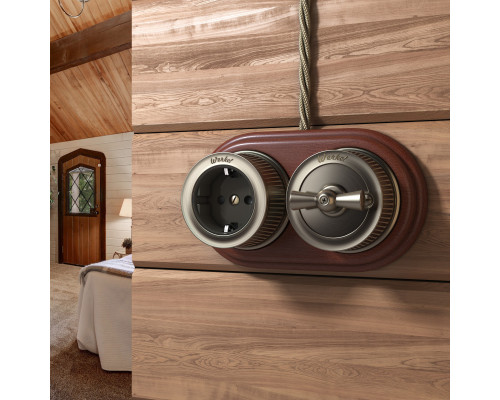 Оформить заказ Выключатель Werkel WL19-01-05 (Бронзовый)| VIVID-LIGHT.RU