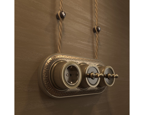 Оформить заказ Выключатель Werkel WL19-01-05 (Бронзовый)| VIVID-LIGHT.RU