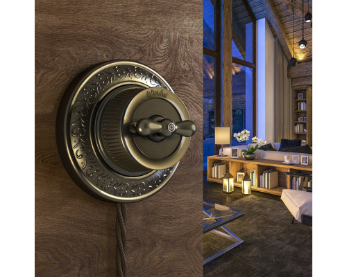 Оформить заказ Выключатель Werkel WL19-01-05 (Бронзовый)| VIVID-LIGHT.RU