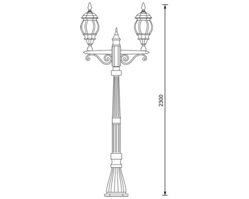 Сделать заказ Садовый светильник Elektrostandard NLG99HL004 черное золото| VIVID-LIGHT.RU