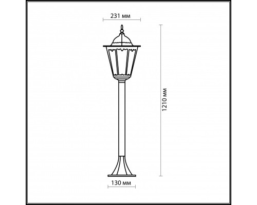 Оформить заказ Садовый светильник Odeon Light 2322/1F| VIVID-LIGHT.RU