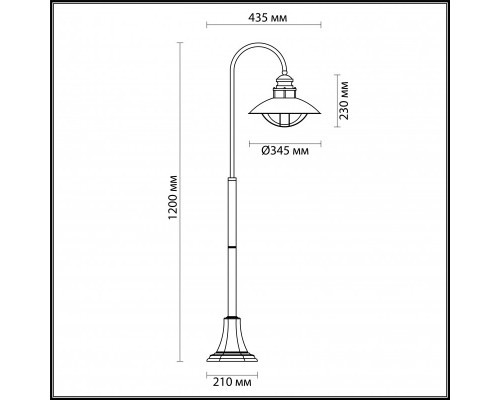 Заказать Садовый светильник Odeon Light 4164/1F| VIVID-LIGHT.RU