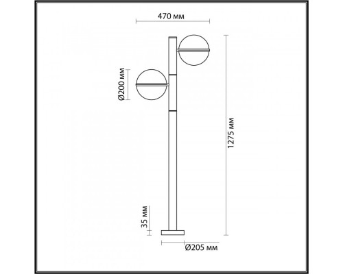 Заказать Садовый светильник Odeon Light 4832/2F| VIVID-LIGHT.RU