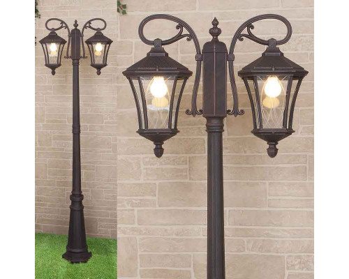 Сделать заказ Садовый светильник Elektrostandard Virgo F/2 капучино (арт. GLXT-1450F/2)| VIVID-LIGHT.RU