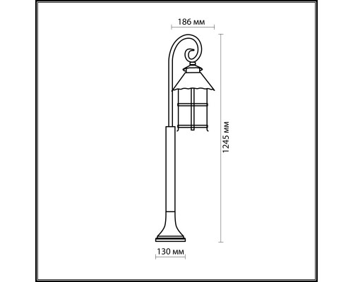 Заказать Садовый светильник Odeon Light 2314/1F| VIVID-LIGHT.RU