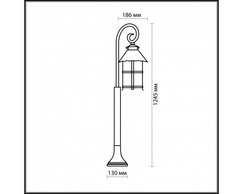 Заказать Садовый светильник Odeon Light 2314/1F| VIVID-LIGHT.RU